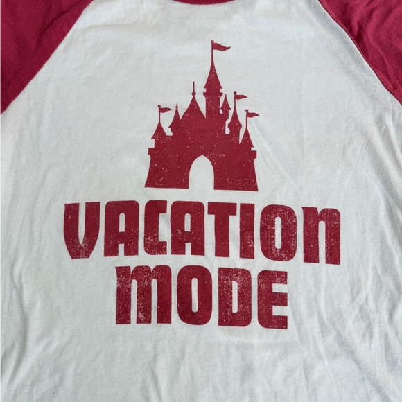 Disney Long Sleeve Tee - Red and White - Picture 2 of 4